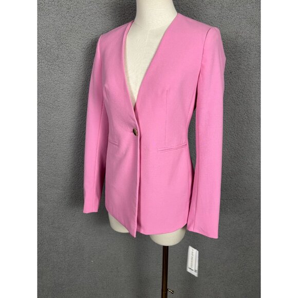 Bar III Women's Rose Bloom Blazer XXS Long Sleeve Single Button Bi-Stretch NWT's - Picture 4 of 8